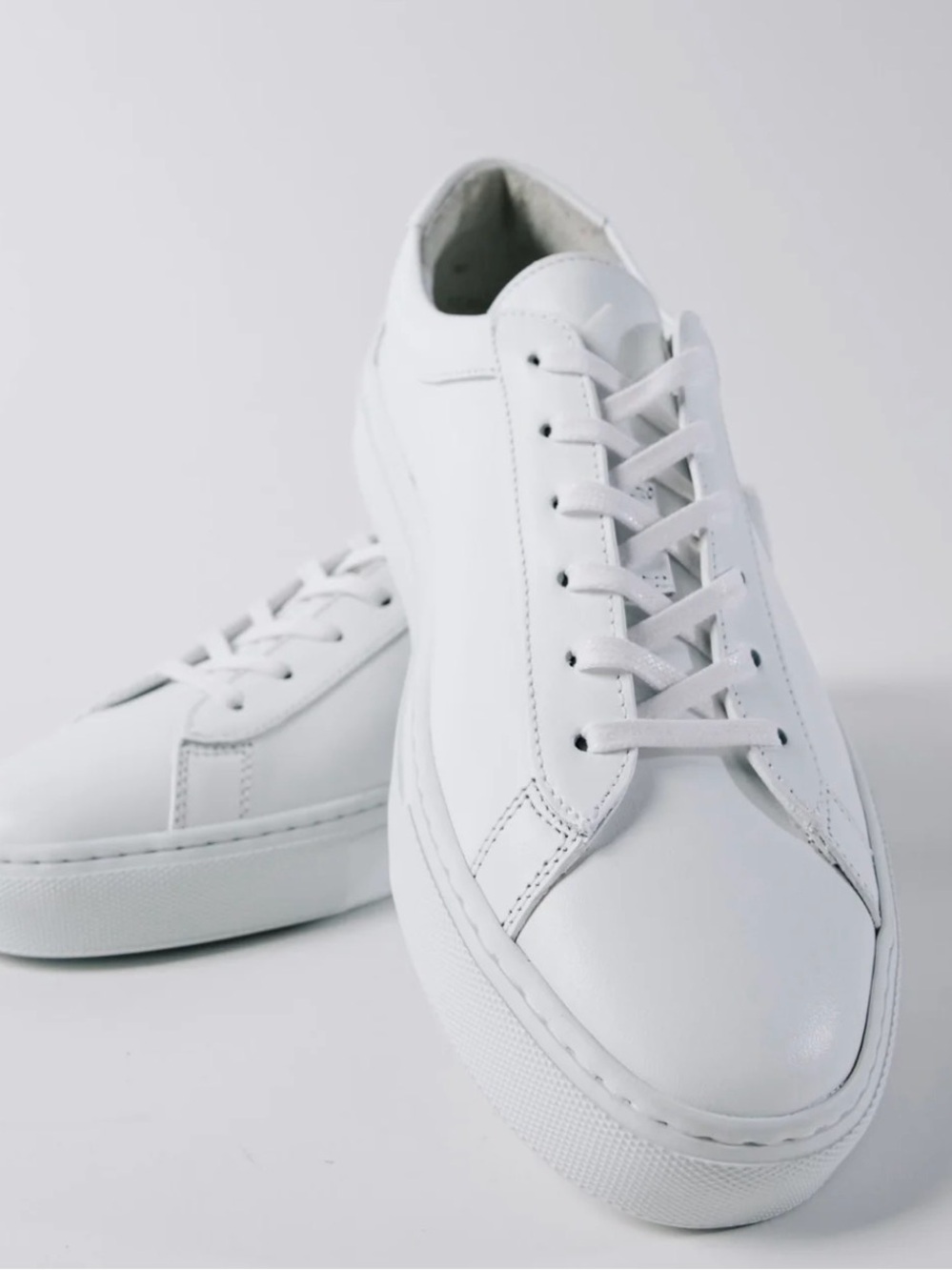 KOIO White Leather Men's Low-Top Sneakers
